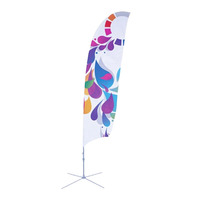 Fabricant de drapeaux d'affaires pour la publicité Sports Racing Plumes bannières coudées pour événements