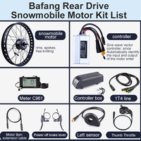 Bafang — Kit moteur arrière haute qualité pour vélo électrique 350w, 500w, 750w, 1000w, système de Conversion pour pneus larges, ebike