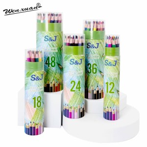 12/18/24/36/48 Màu Tiêu Chuẩn Tái Chế Nhựa Bút Chì Thiết Lập Không Độc Hại Số Lượng Lớn Vẽ Bút Chì Cho Trẻ Em Màu - Product Image 2