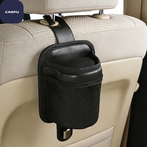 Portavasos para Asiento de Coche CARFU, Bolsa de Almacenamiento de Metal y Poliéster, Diseño Colgante Práctico, Almacenamiento de Bebidas con Capacidad de Carga - Product Image 4