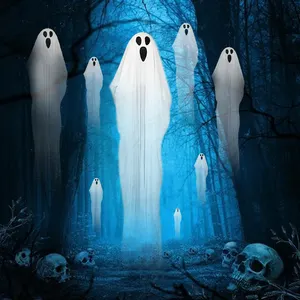 5FT assombrada casa festa assustador Halloween decoração branco pendurado fantasma