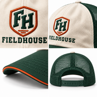 Topi Baseball OEM m lb Fashion Custom LOGO Bordir Tanpa Struktur Snapback Sandwich Sport Trucker
