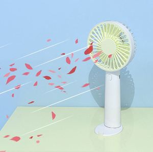 Ventilateur portable USB rechargeable avec support de téléphone, logo personnalisé, en stock pour une utilisation en voiture et en extérieur, alimenté par batterie - Product Image 4