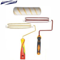 Rouleau à peinture industriel de qualité OEM personnalisé, 10 pouces (250 mm), polyacrylique, tige de 38 mm, démontage rapide, longueur du poil de 11 mm, 3