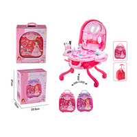 Éducation jouet fille faveur cadeaux préscolaire semblant jouer beauté commode valise cosmétique boîte maquillage ensemble