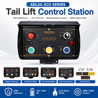 Station de commande de hayon élévateur XDL20-XCD en métal et plastique, boîtier de commande de hayon étanche IP65 12V 24V avec plusieurs configurations de boutons