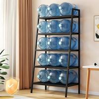 Étagère de rangement en acier au carbone pour échelle, support de rangement autoportant pour salle de bain, étagère d'angle, vente en gros d'usine