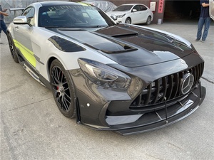 Kit de cuerpo de fibra de carbono seco, conjunto de cuerpo de serie negra <span class=keywords><strong>AMG</strong></span> GT <span class=keywords><strong>GTC</strong></span> GTS GTR, ajuste perfecto de alta calidad si no es perfecto, doble reembolso - Product Image 3