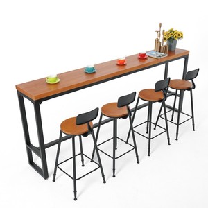 Sillas Altas de Barra de Metal, Sillas Altas de Hierro Fundido y <span class=keywords><strong>Mesa</strong></span> <span class=keywords><strong>Alta</strong></span>, Muebles de Café - Product Image 5