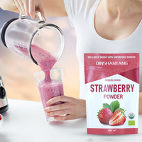 Natuurlijk voedingsmiddelkwaliteit biologisch aardbeienextract drankmix spraygedroogd concentraat sappoeder in trommel-/flesverpakking