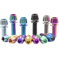 Low MOQ Hardware Factory With ODM OEM Custom Logo Service Corrosion Resistant GR5 Titanium Screw for Outdoor Sports Equipment