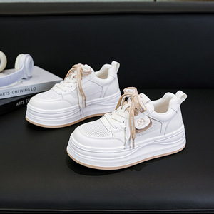 Zapatillas Blancas de Verano 2026, Nuevo Estilo, Transpirables, Talla Grande, Ligeras, Suela Gruesa, Casuales - Product Image 6
