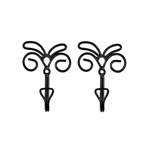 Crochets muraux en fer noir de qualité supérieure pour la maison et la cuisine des hôtels, à prix compétitifs - Product Image 1