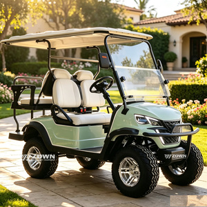 Véhicule utilitaire électrique 4x4 ZOWN - Voiturette de golf homologuée pour la route pour adultes - Couleur personnalisable - 7-8 places - 30-50 km/h - Certifié CE - Product Image 1