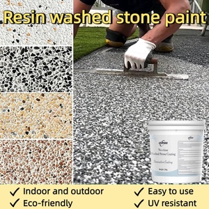 Grava de Resina Resistente a los Rayos UV para Cubiertas de Piscinas y Patios, Sistema de Alfombra de Piedra Natural Decorativa y Duradera - Product Image 1