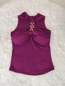 2026 Pure Desire Sexy Spice Girls' Halter Camisole Haut haut de gamme pour <span class=keywords><strong>femme</strong></span> avec coussinet de poitrine pour l'été Débardeur <span class=keywords><strong>sans</strong></span> manches pour <span class=keywords><strong>femme</strong></span> - Product Image 6