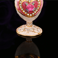 Alibaba mejor venta arte Faberge huevo en Rusia regalos de boda recuerdos (QF3275)