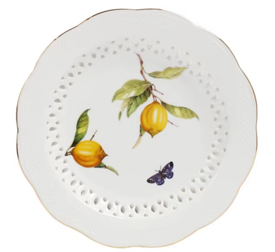 White 8 inch plate
