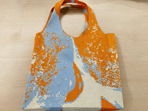 Women's <b>Knitted</b> Tote <b>Bag</b> Large Capacity Shoulder Shopper Abstract Pattern Casual Daily Carryall - Product Image 4