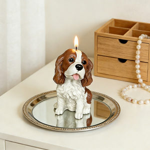 Molde de Silicona con Forma de Cachorro de Orejas Largas con Lengua Fuera <span class=keywords><strong>para</strong></span> Hacer <span class=keywords><strong>Velas</strong></span> Aromáticas, Jabones, Yeso, Resina y Manualidades - Product Image 1