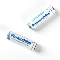 بطارية قابلة لإعادة الشحن من نوع Ni-MH AA بقوة 1.2 فولت وسعة 2200 مللي أمبير في الساعة من Powershiba للإلكترونيات الاستهلاكية والقوارب والألعاب