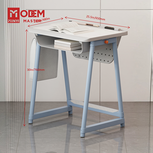 Escritorio escolar MINYI BAND Argentina, escritorio individual o doble para escuela secundaria, conjunto de mesa y silla de estudio, silla de estudiante con mesa - Product Image 4