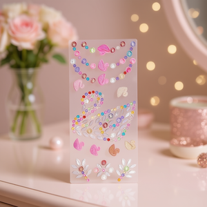 Adesivi con strass scintillanti ILAN a forma di cigno multicolore 39051 - Product Image 2