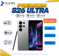 Nouveauté 2026 S26 Ultra 22G+2TB 7,3 pouces Android 16 Global 5G Téléphones Portables Batterie 8000mAh Navigation GPS Approvisionnement Direct Usine