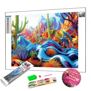 New Design 5d Diamond Painting Stickers Kits Handmade Digital Paint By Numbers Wholesale Art Oil Painting