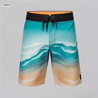 Short de bain pour homme Maillot de bain sans doublure en maille Long maillot de bain Short de surf Maillot de bain Boardshorts avec poche UPF50 +