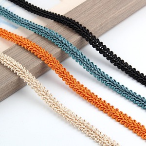 Passamaneria in pizzo nero etnico europeo per tende, decorazioni per camion, accessori per copridivano, passamaneria a forma di <span class=keywords><strong>centipede</strong></span> piccola - Product Image 2