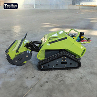 Tondeuse à chenilles autopropulsée 200cc quatre temps télécommandée avec vérin hydraulique pour l'entretien des pâturages