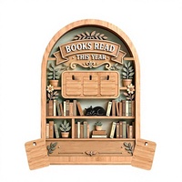 Compteur de livres lus en bois, Décoration de suivi de lecture avec 3 marque-pages mignons, Cadeau idéal pour les bibliophiles, les lecteurs et les clubs de lecture
