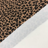 Fonesun-PX659 conception Personnalisée polyester crêpe polyester georgette Imprimé Motif Léopard 100% Polyester Tissu Imprimé