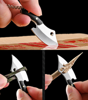 Couteau miniature à manche en bois noir, cadeaux promotionnels d'affaires, cadeau de pêche pour les pêcheurs