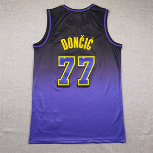 Grosir 2025 dan penjualan terlaris <span class=keywords><strong>Jersey</strong></span> kuning sulaman basket pria olahraga #77 Luka Doncic Los Angeles <span class=keywords><strong>Laker</strong></span> <span class=keywords><strong>Jersey</strong></span>