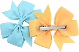 40 couleurs, nœuds en ruban gros-grain de 3 pouces, pinces à cheveux alligator, accessoires pour cheveux pour bébés filles - Product Image 5