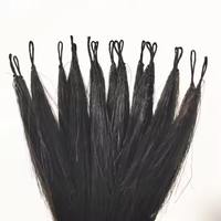 Ekstensi Rambut Manusia Rusia Model Feather Crochet Pre Looped Body Wave 12A Virgin Invisible String Miracle Knots Pre-Separated