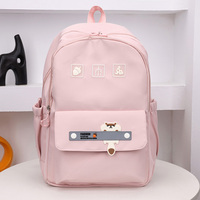 Tas Ransel Sekolah untuk Anak Perempuan, Desain Cetak yang Lucu, Tas Sekolah Ringan dan Tahan Air untuk Siswa SD Perempuan