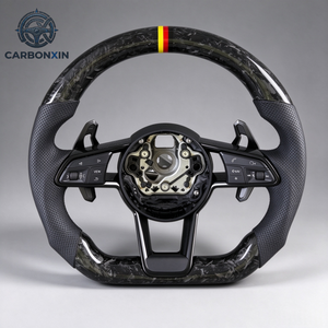 Volante RS Personalizado con Cuero para Audi A6 C7 RS3 8Y RS4 RS5 B9.5 RS6 C8 2021-2024 - Fibra de Carbono - Product Image 6