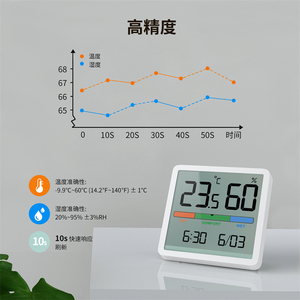 Termómetro Digital pequeño de humedad húmeda y seca, higrómetro de temperatura ambiente, medidor de humedad - Product Image 4