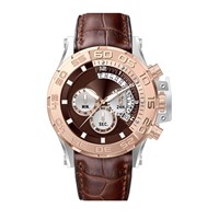 Jam Tangan Quartz Sport Kronograf Mewah Fashion Pria Terbaru dengan Dial Penunjuk dan Tali Kulit