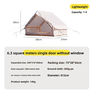 <span class=keywords><strong>Tente</strong></span> Gonflable Monobloc Commande Minimale 6,3 Mètres Carrés <span class=keywords><strong>Tente</strong></span> de Camping Domestique en Tissu Oxford Entièrement Automatique Sans Fenêtre à Toit Plongeant - Product Image 5