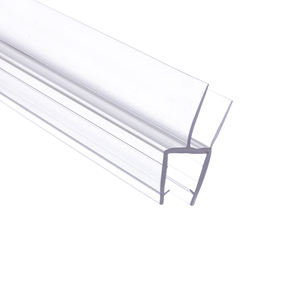. 2024 nueva gran oferta PVC baño <span class=keywords><strong>ducha</strong></span> pantalla inferior sello tira curva <span class=keywords><strong>goma</strong></span> plástico sello tira - Product Image 1