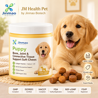 Friandises à mâcher souples pour chiots sans céréales, marque privée OEM, soutien des os et des articulations, formule de croissance haute puissance pour chiens jeunes de grande race