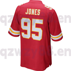 Camisetas de Fútbol Americano Transpirables para Hombre, Talla Grande, Rojas, Edición Limitada VP de EE. UU. 15/Patrick Mahomes 9/JuJu Smith-<span class=keywords><strong>Schuster</strong></span> 87/Kelce - Product Image 2