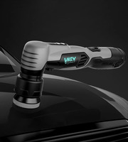 Mini Polisseuse de Voiture Sans Fil Nano 12V à Batterie, Machine Rotative et Exfoliante DA à Orbite de 3mm/12mm pour le Detailing Automobile VK-NP01
