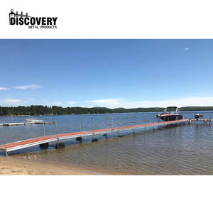 Dock flottant en aluminium pour quai, lac, herbe, passerelle, <span class=keywords><strong>bateau</strong></span>, durable, installation facile, dock à roulettes - Product Image 6
