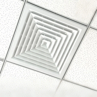 Système de ventilation à forte demande Diffuseur d'air en plastique ABS de haute qualité - Installation facile, montage au sol pour bureau