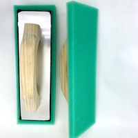 Prix de gros Truelle à flotteur en éponge de qualité industrielle de 12*4*3/4 pouces de haute qualité avec manche en bois Caractéristiques carrées
